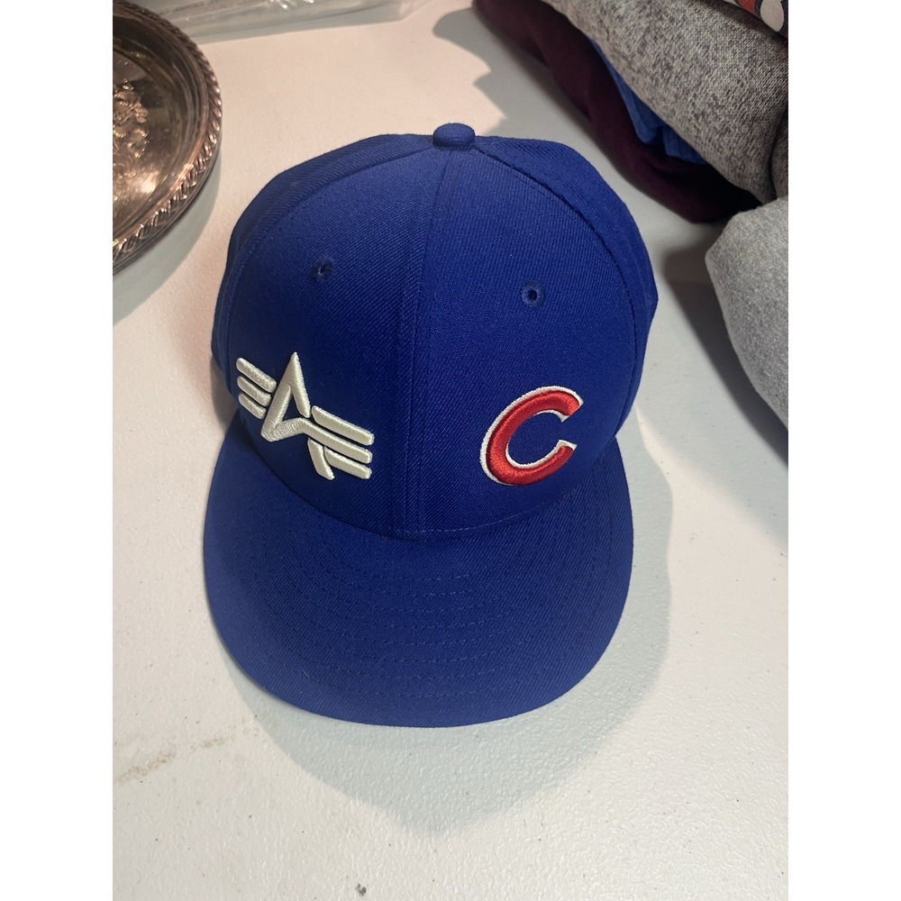 Chicago Cubs x Alpha Industries Blue Home New Era Baseball Cap Hat 7 1/2